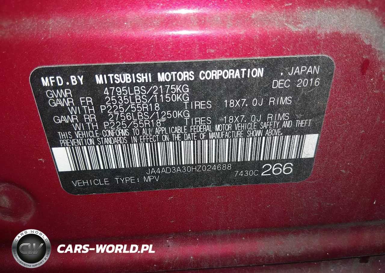 2017 Mitsubishi Outlander Se VIN:JA4AD3A30HZ024688 - 9