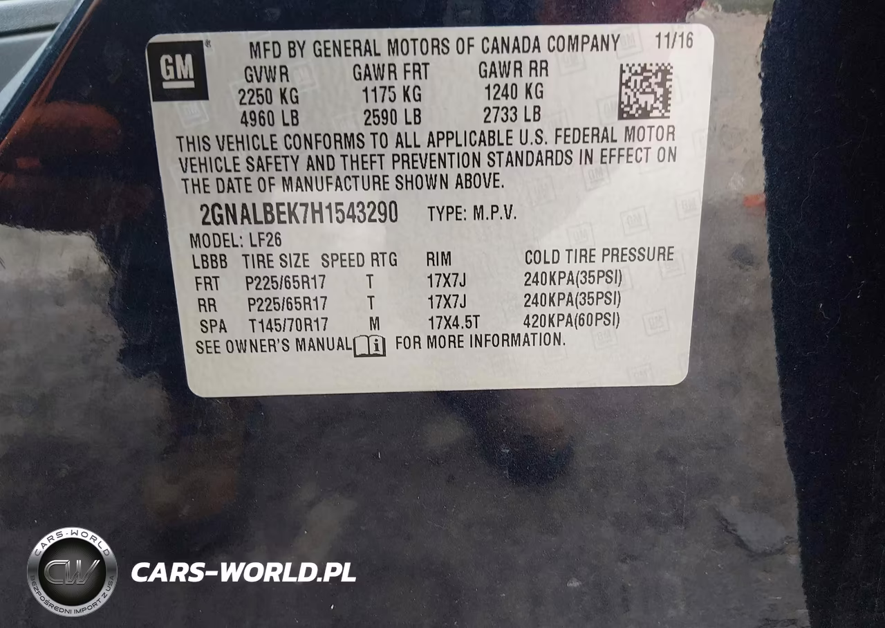 2017 Chevrolet Equinox Ls VIN:2GNALBEK7H1543290 - 9