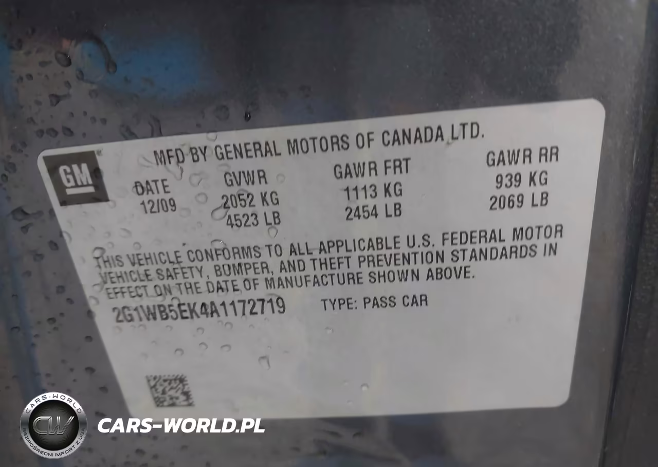 2010 Chevrolet Impala Lt VIN:2G1WB5EK4A1172719 - 9