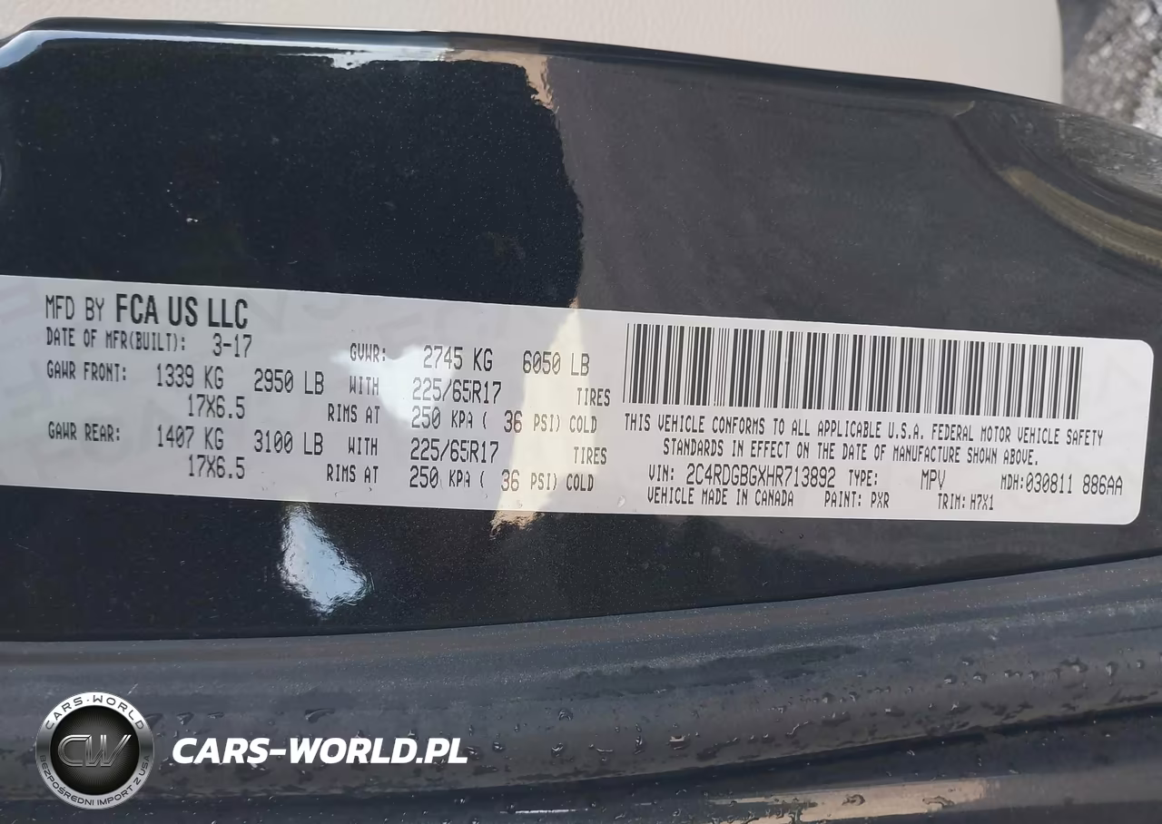 2017 Dodge Grand Caravan Se VIN:2C4RDGBGXHR713892 - 9