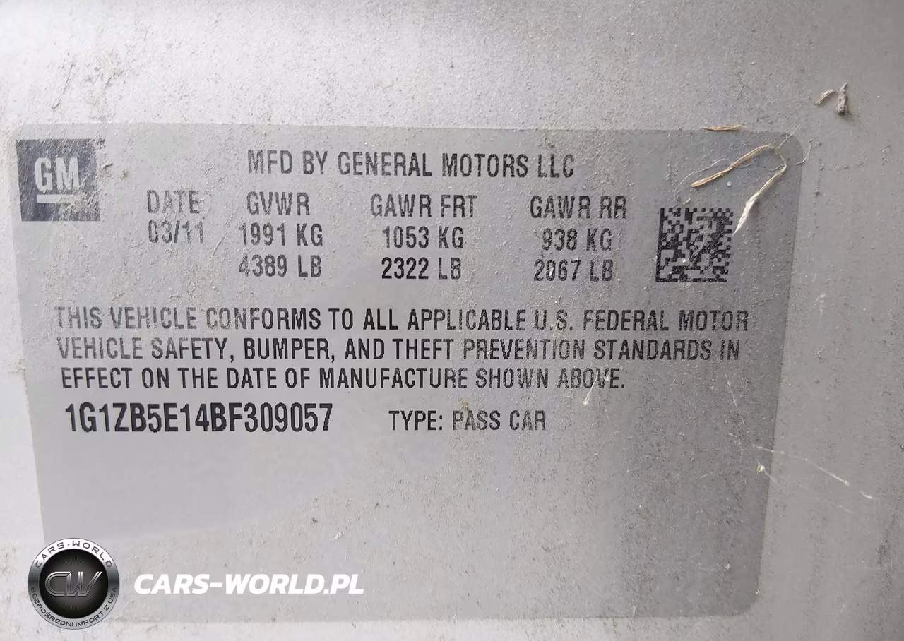 2011 Chevrolet Malibu Ls VIN:1G1ZB5E14BF309057 - 9