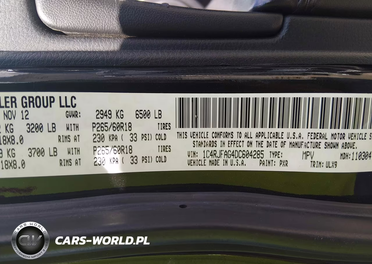 2013 Jeep Grand Cherokee Laredo VIN:1C4RJFAG4DC604285 - 9