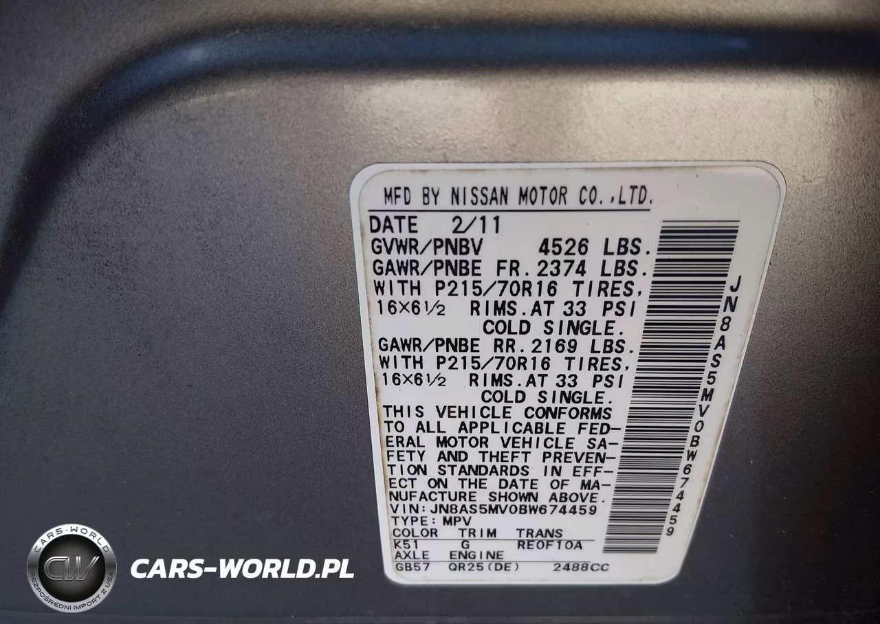 2011 Nissan Rogue S VIN:JN8AS5MV0BW674459 - 9