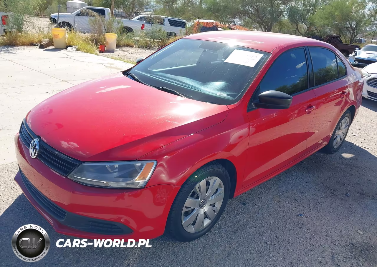 2012 Volkswagen Jetta 2.0L S VIN:3VW1K7AJ6CM341593 - 2