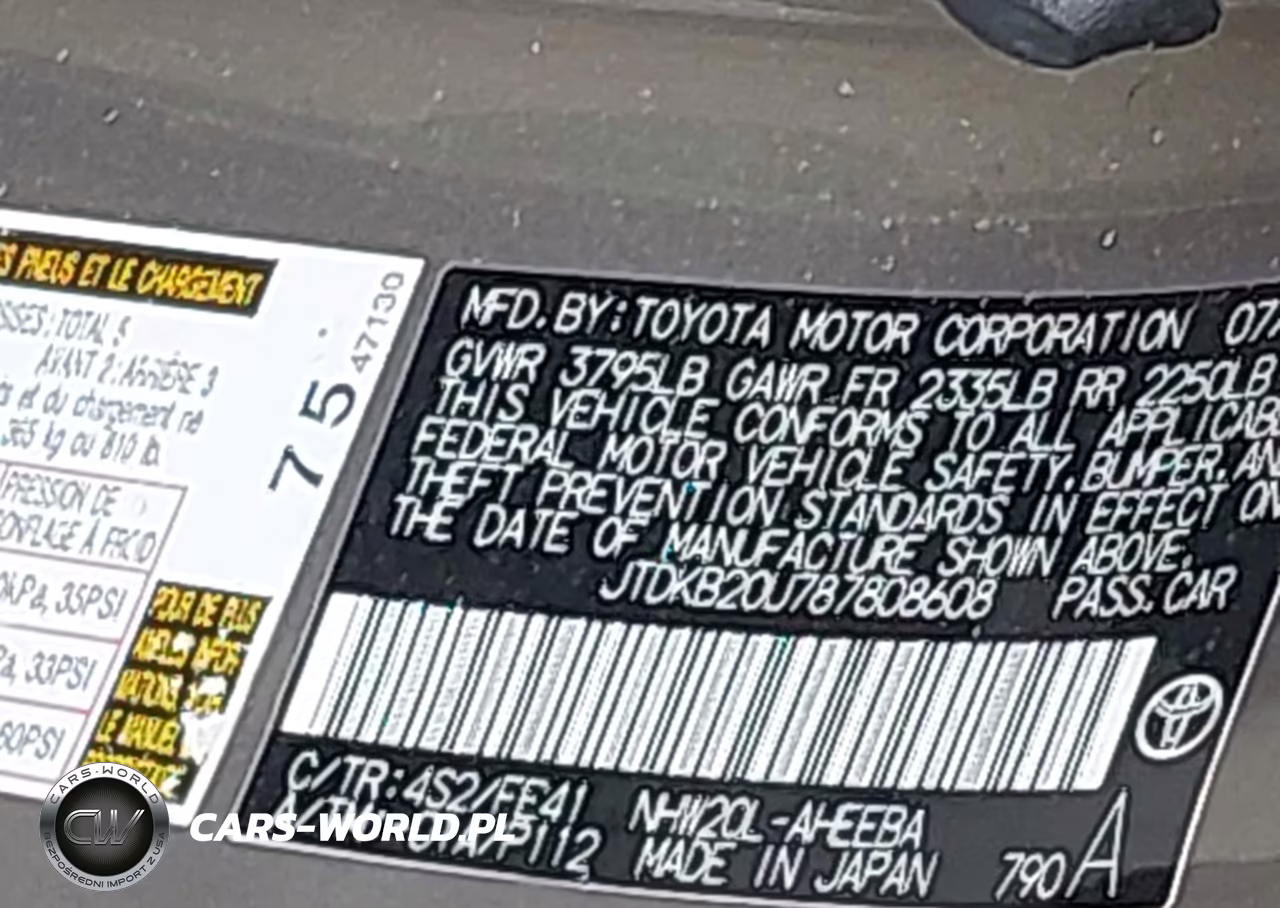 2008 Toyota Prius VIN:JTDKB20U787808608 - 9