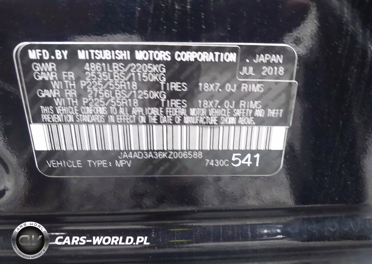 2019 Mitsubishi Outlander Se VIN:JA4AD3A36KZ006588 - 9