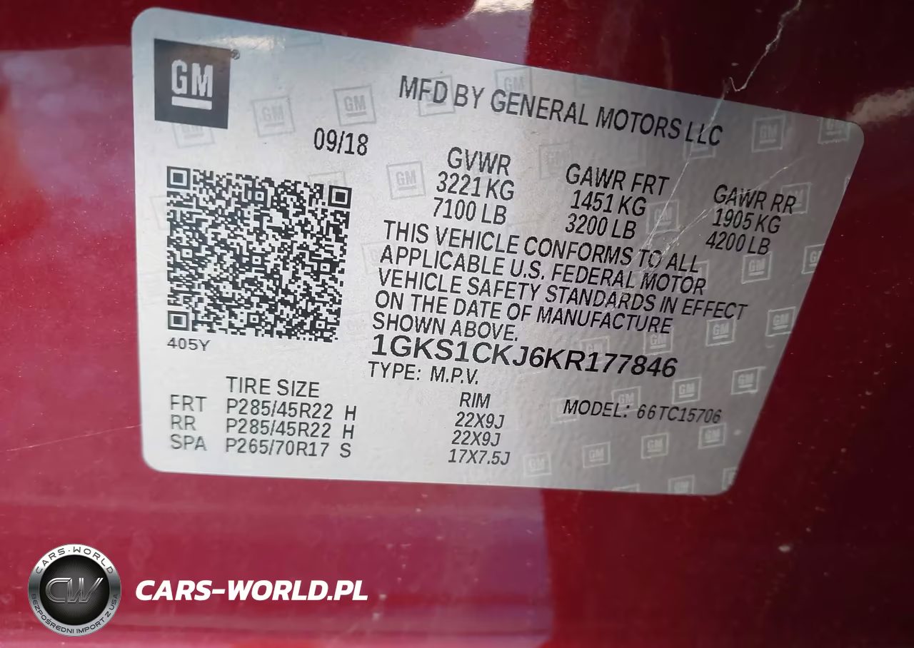 2019 GMC Yukon Denali VIN:1GKS1CKJ6KR177846 - 9