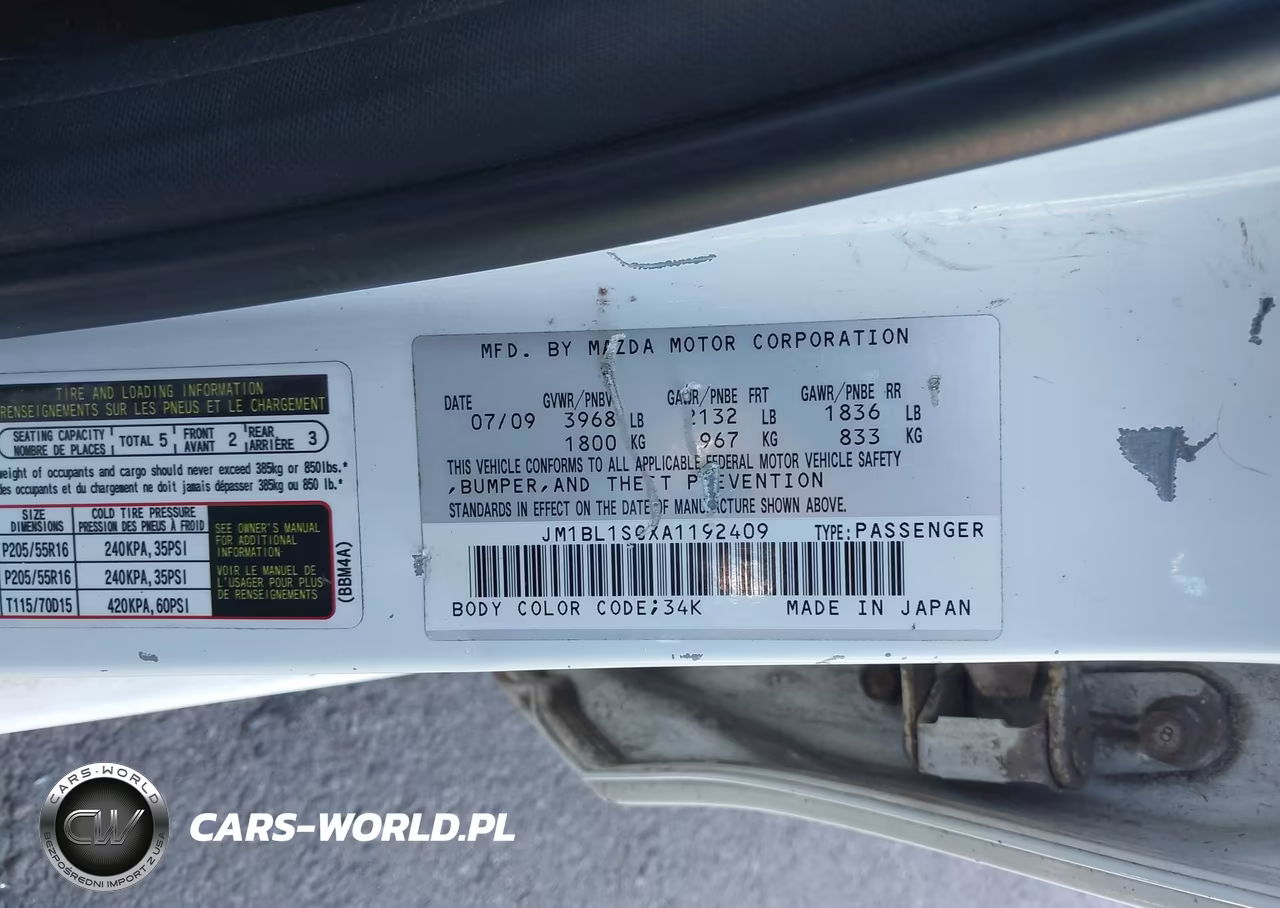 2010 Mazda Mazda3 I Sport VIN:JM1BL1SGXA1192409 - 9