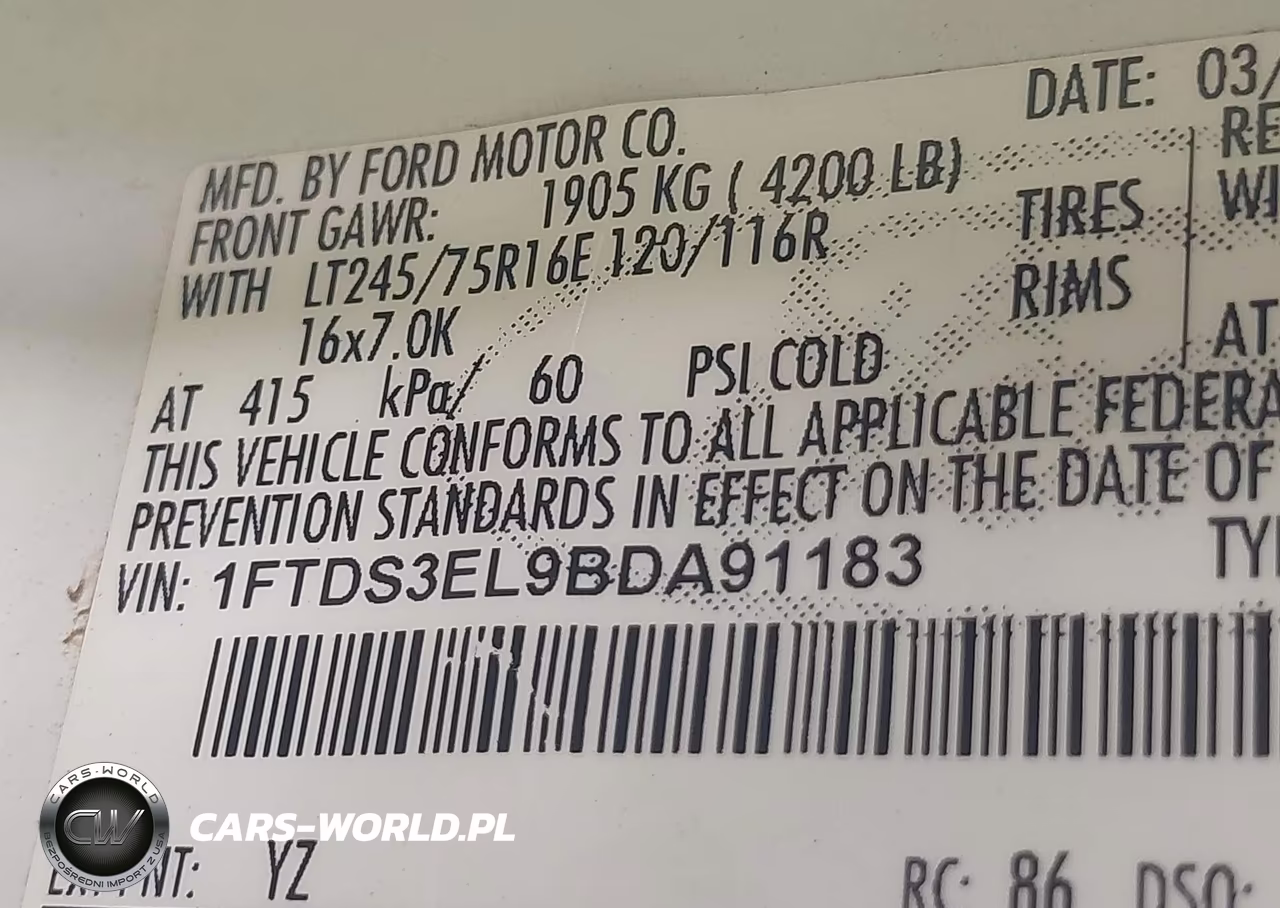 2011 Ford E-350 Super Duty Commercial VIN:1FTDS3EL9BDA91183 - 9