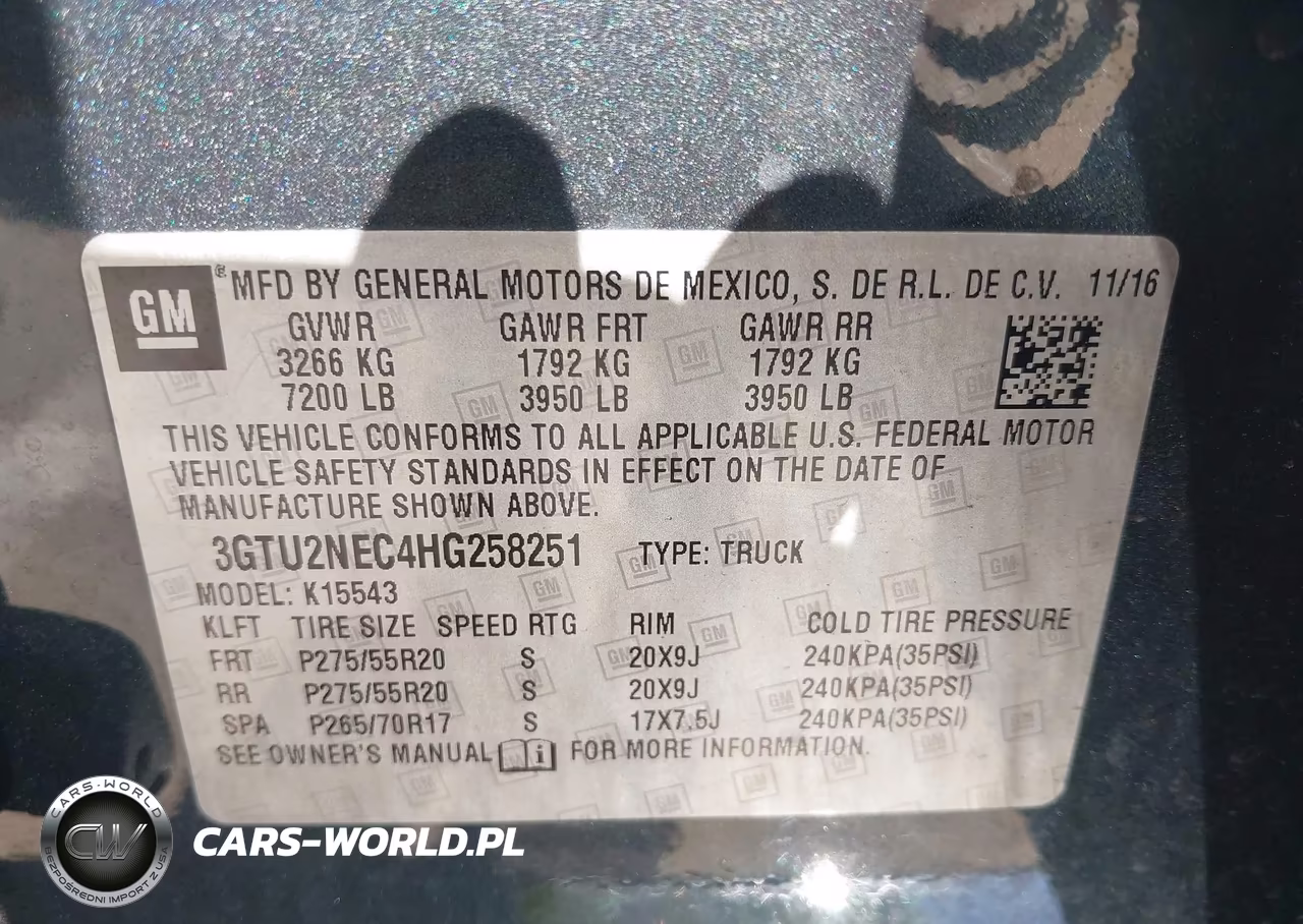 2017 GMC Sierra 1500 Slt VIN:3GTU2NEC4HG258251 - 9
