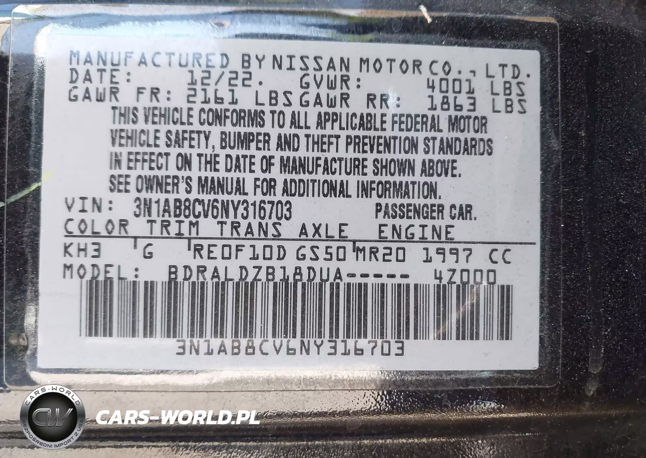 2022 Nissan Sentra Sv Xtronic Cvt VIN:3N1AB8CV6NY316703 - 9
