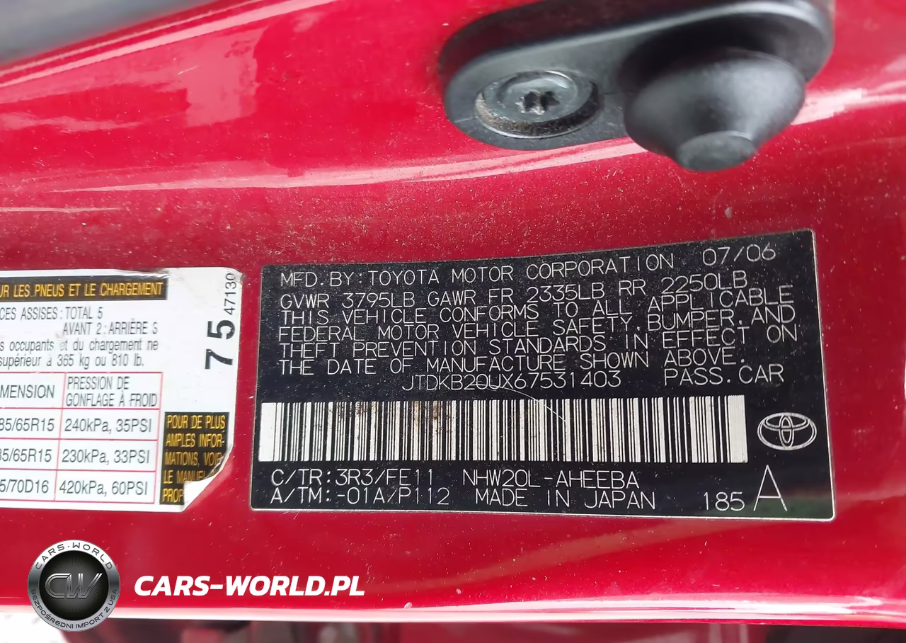 2006 Toyota Prius VIN:JTDKB20UX67531403 - 9