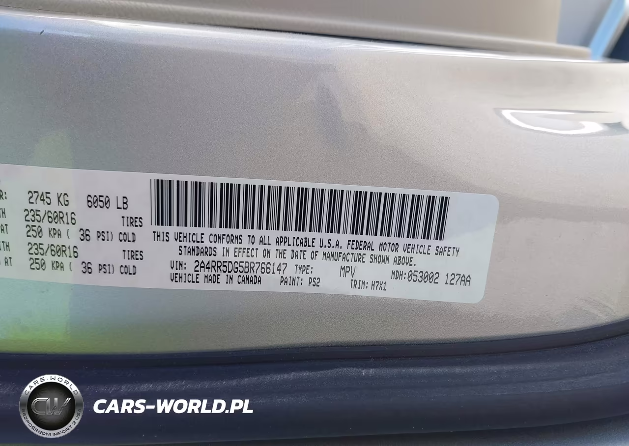 2011 Chrysler Town & Country Touring VIN:2A4RR5DG5BR766147 - 9