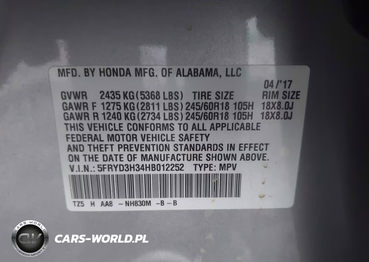 2017 Acura Mdx VIN:5FRYD3H34HB012252 - 9