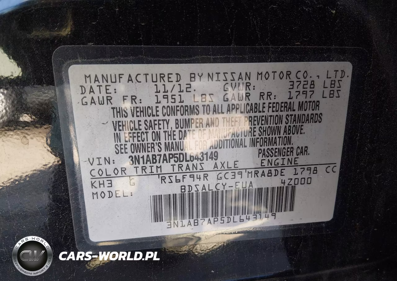 2013 Nissan Sentra S VIN:3N1AB7AP5DL643149 - 9