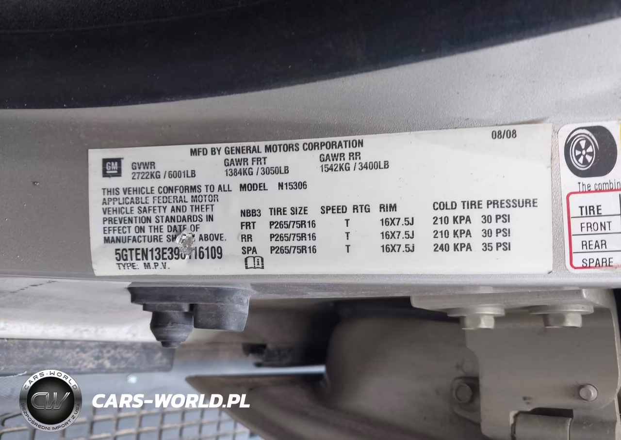 2009 Hummer H3 Suv VIN:5GTEN13E398116109 - 9