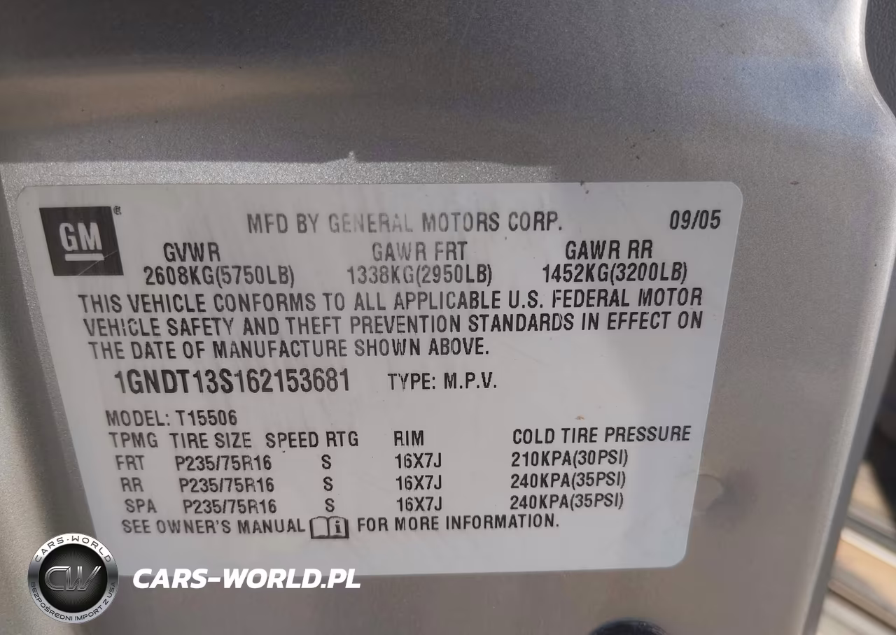 2006 Chevrolet Trailblazer Ls VIN:1GNDT13S162153681 - 9