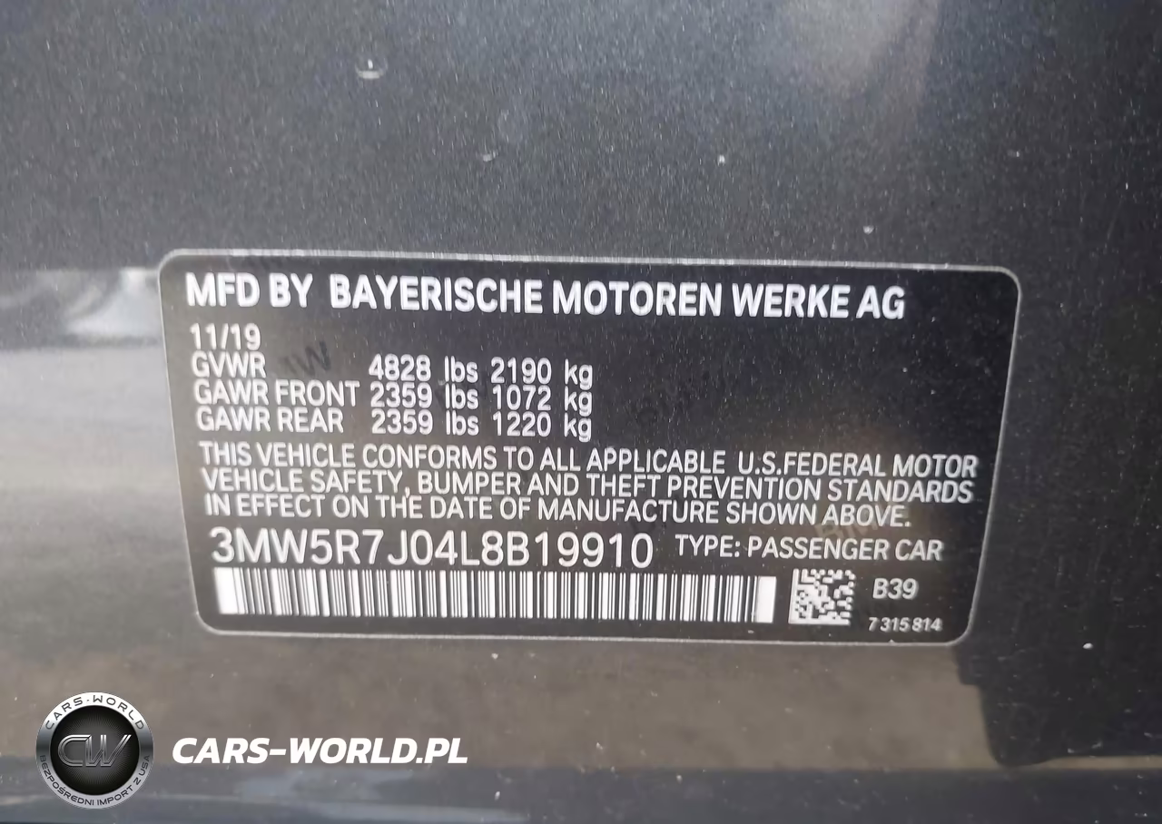 2020 BMW 330I xDrive VIN:3MW5R7J04L8B19910 - 9