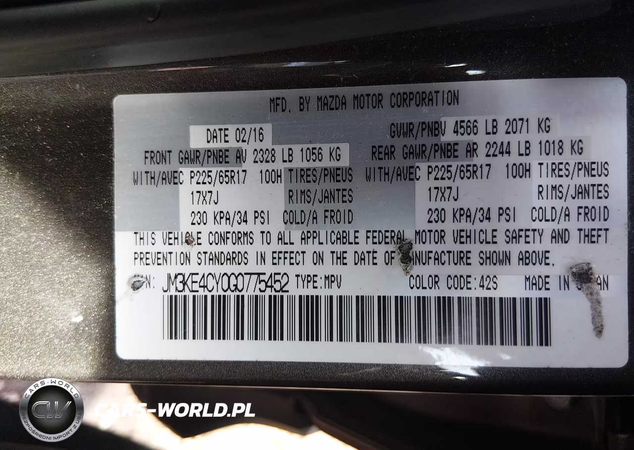 2016 Mazda Cx-5 Touring VIN:JM3KE4CY0G0775452 - 9
