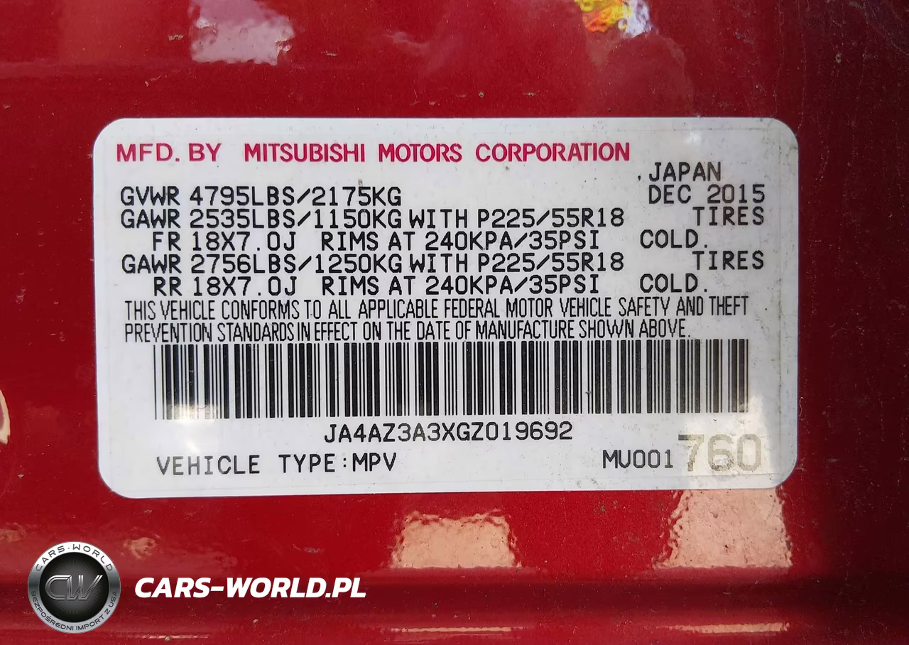 2016 Mitsubishi Outlander Se VIN:JA4AZ3A3XGZ019692 - 9