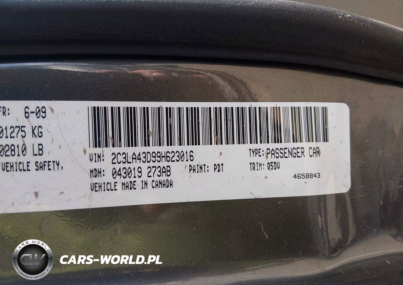 2009 Chrysler 300 Lx VIN:2C3LA43D99H623016 - 9