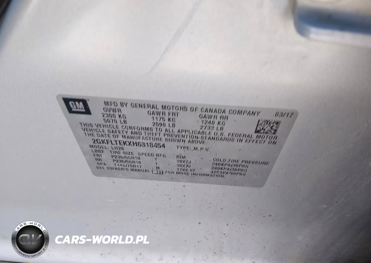 2017 GMC Terrain Sle-2 VIN:2GKFLTEKXH6318454 - 9