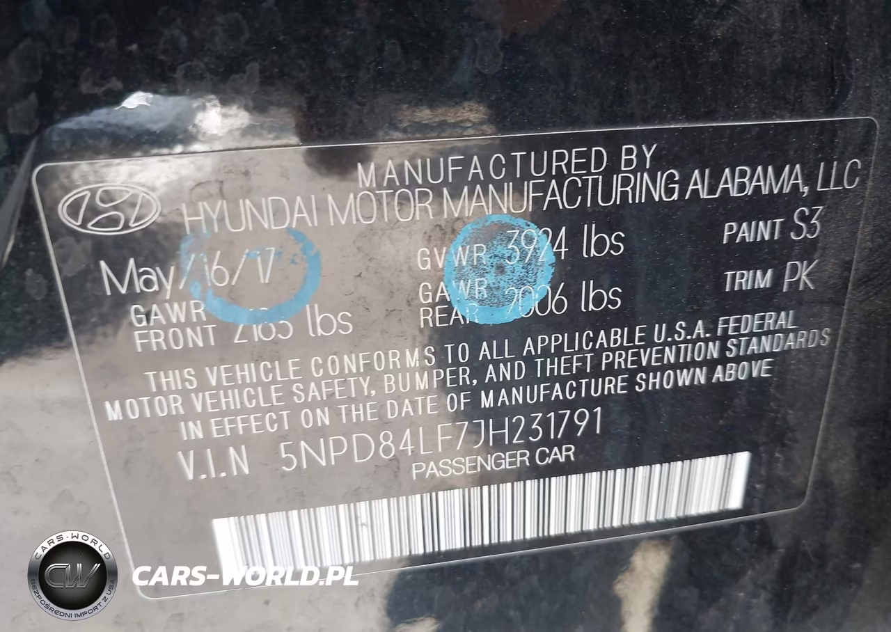 2018 Hyundai Elantra Sel VIN:5NPD84LF7JH231791 - 9