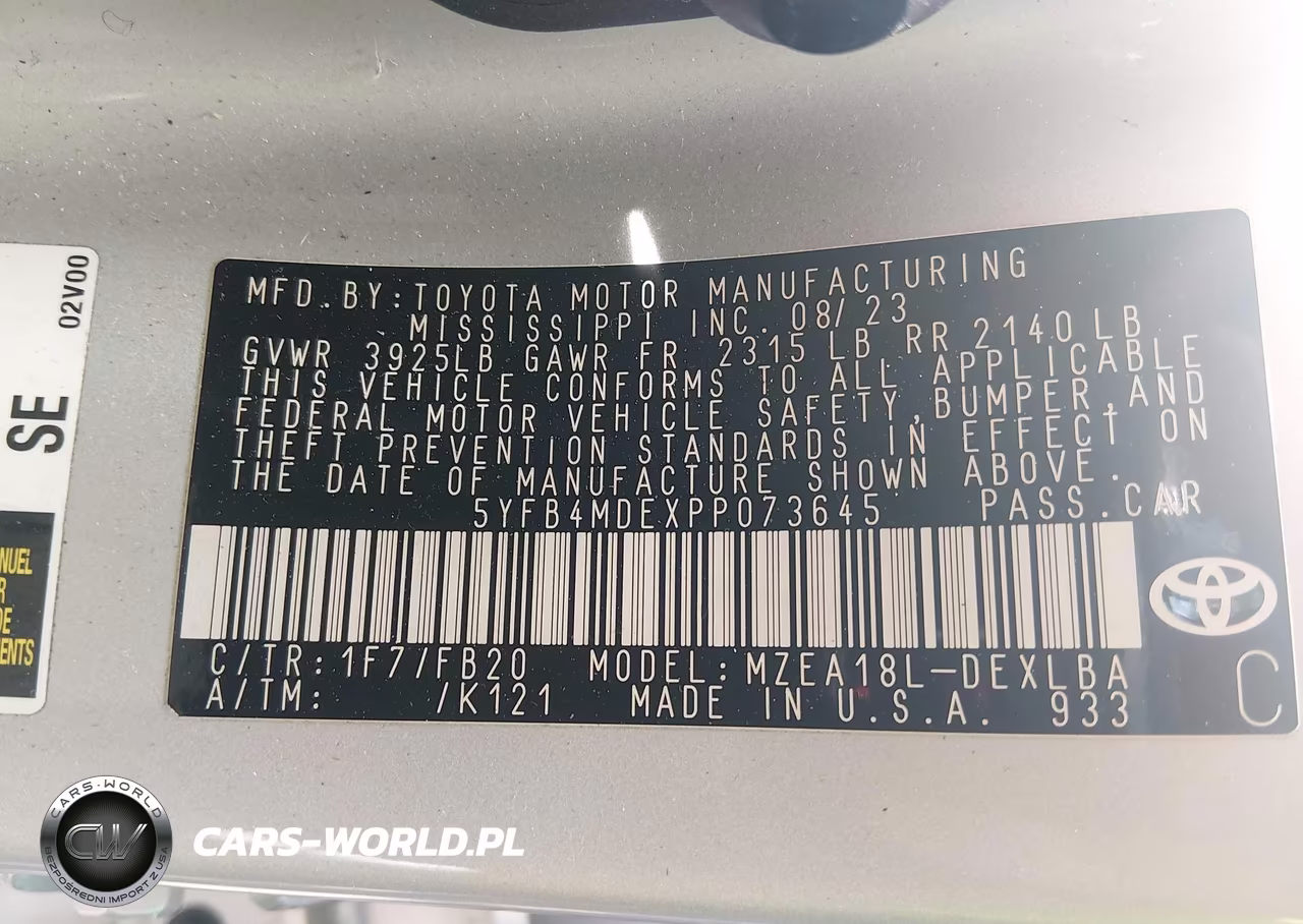 2023 Toyota Corolla Le VIN:5YFB4MDEXPP073645 - 9