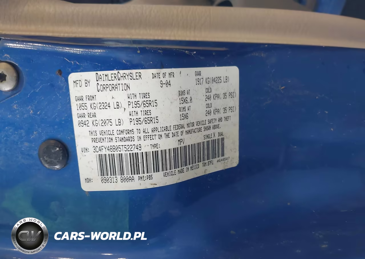 2005 Chrysler Pt Cruiser VIN:3C4FY48B05T522749 - 9