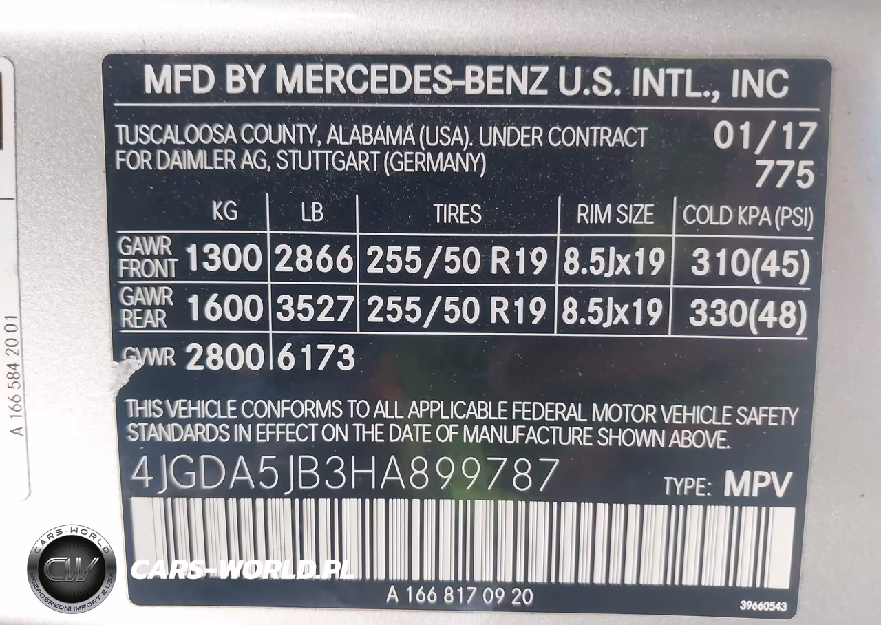 2017 Mercedes-Benz Gle 350 VIN:4JGDA5JB3HA899787 - 9