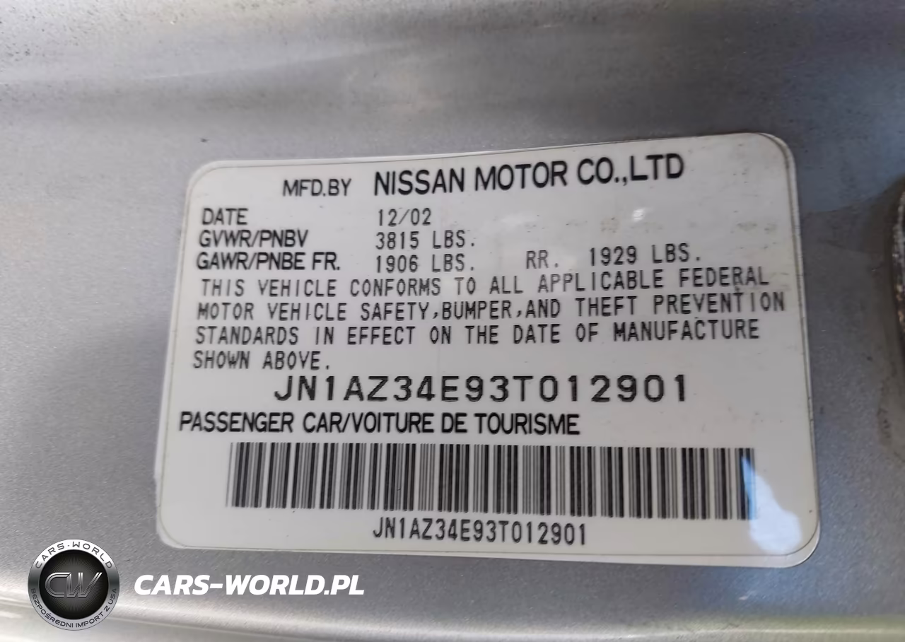 2003 Nissan 350Z Touring VIN:JN1AZ34E93T012901 - 12