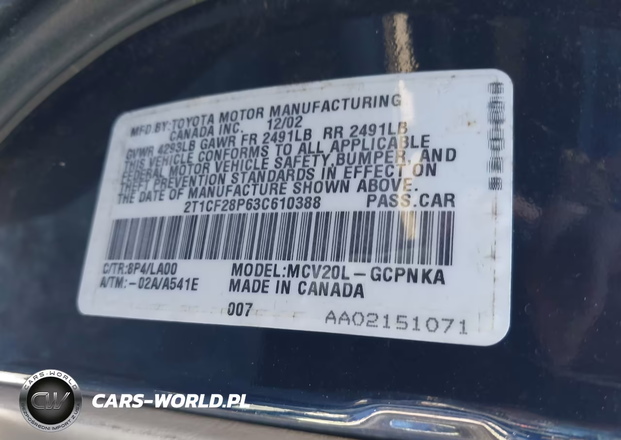 2003 Toyota Camry Solara Sle V6 VIN:2T1CF28P63C610388 - 9