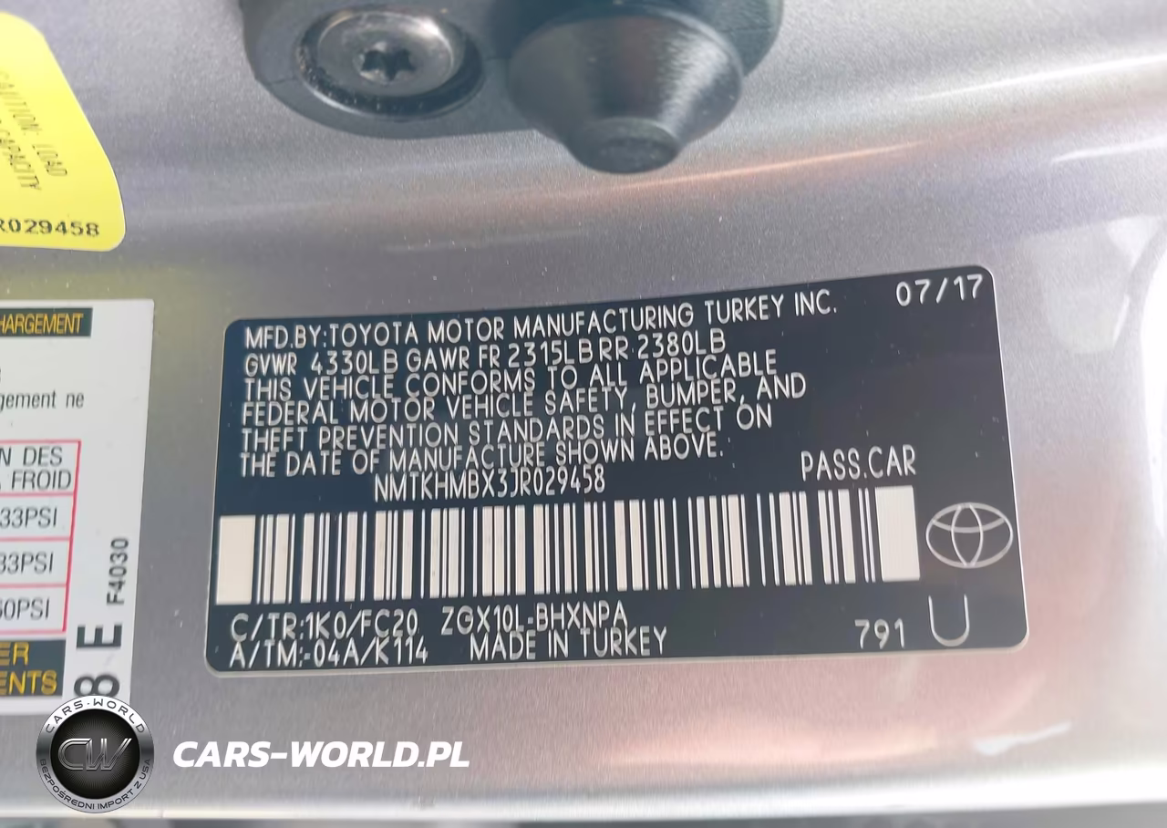2018 Toyota C-Hr Xle Premium VIN:NMTKHMBX3JR029458 - 9