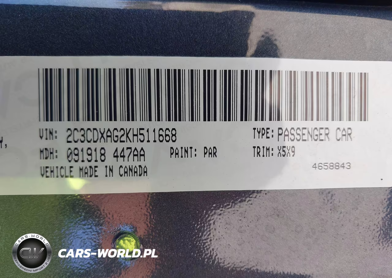 2019 Dodge Charger Police Rwd VIN:2C3CDXAG2KH511668 - 9