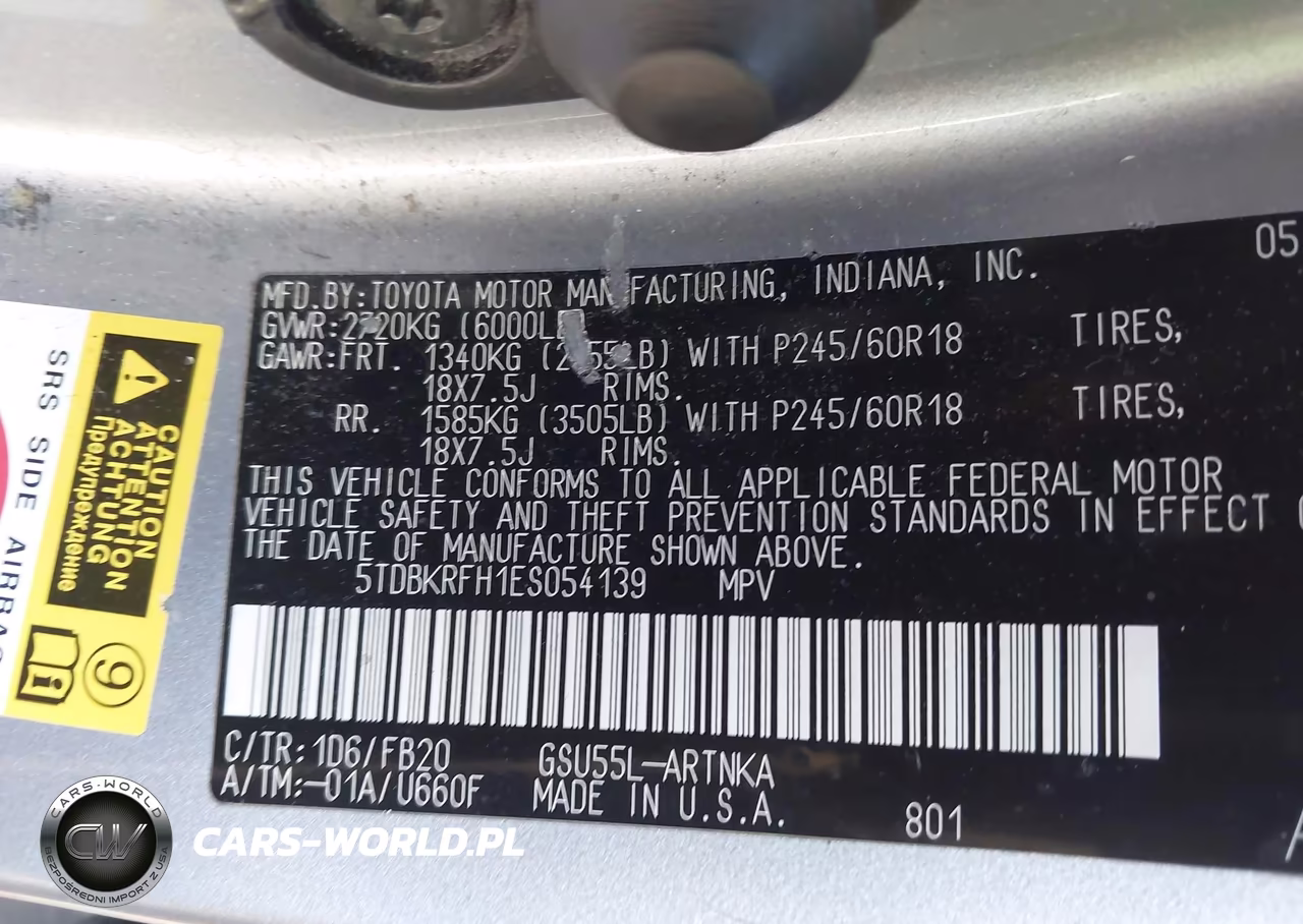 2014 Toyota Highlander Le V6 VIN:5TDBKRFH1ES054139 - 9
