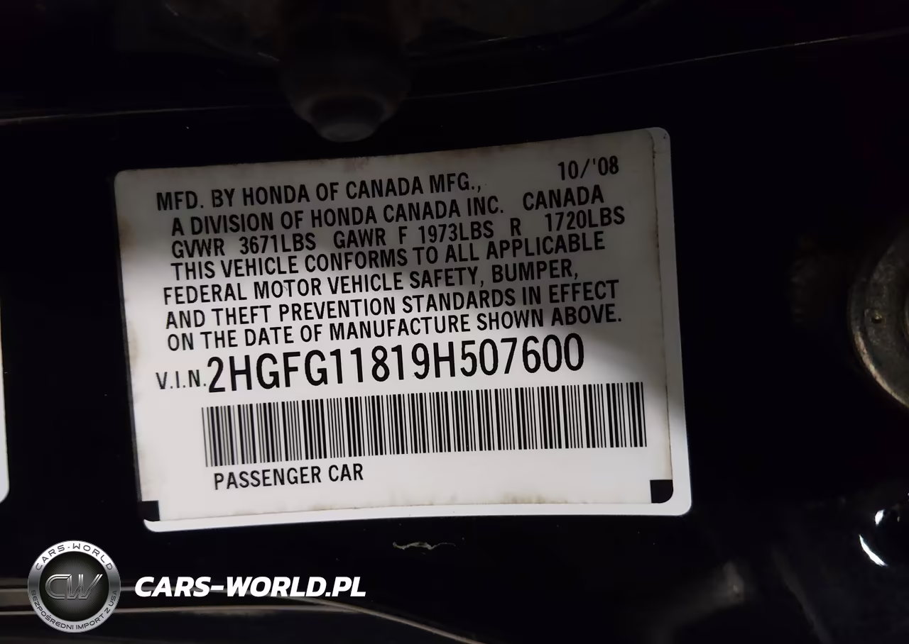 2009 Honda Civic Ex VIN:2HGFG11819H507600 - 9