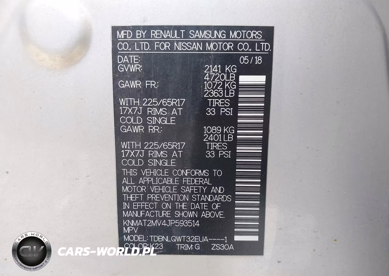 2018 Nissan Rogue Sv VIN:KNMAT2MV4JP593514 - 9