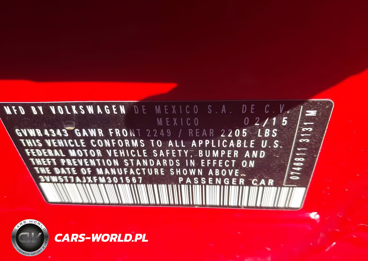 2015 Volkswagen Jetta 2.0T Gli Sel VIN:3VW5T7AJXFM301567 - 9