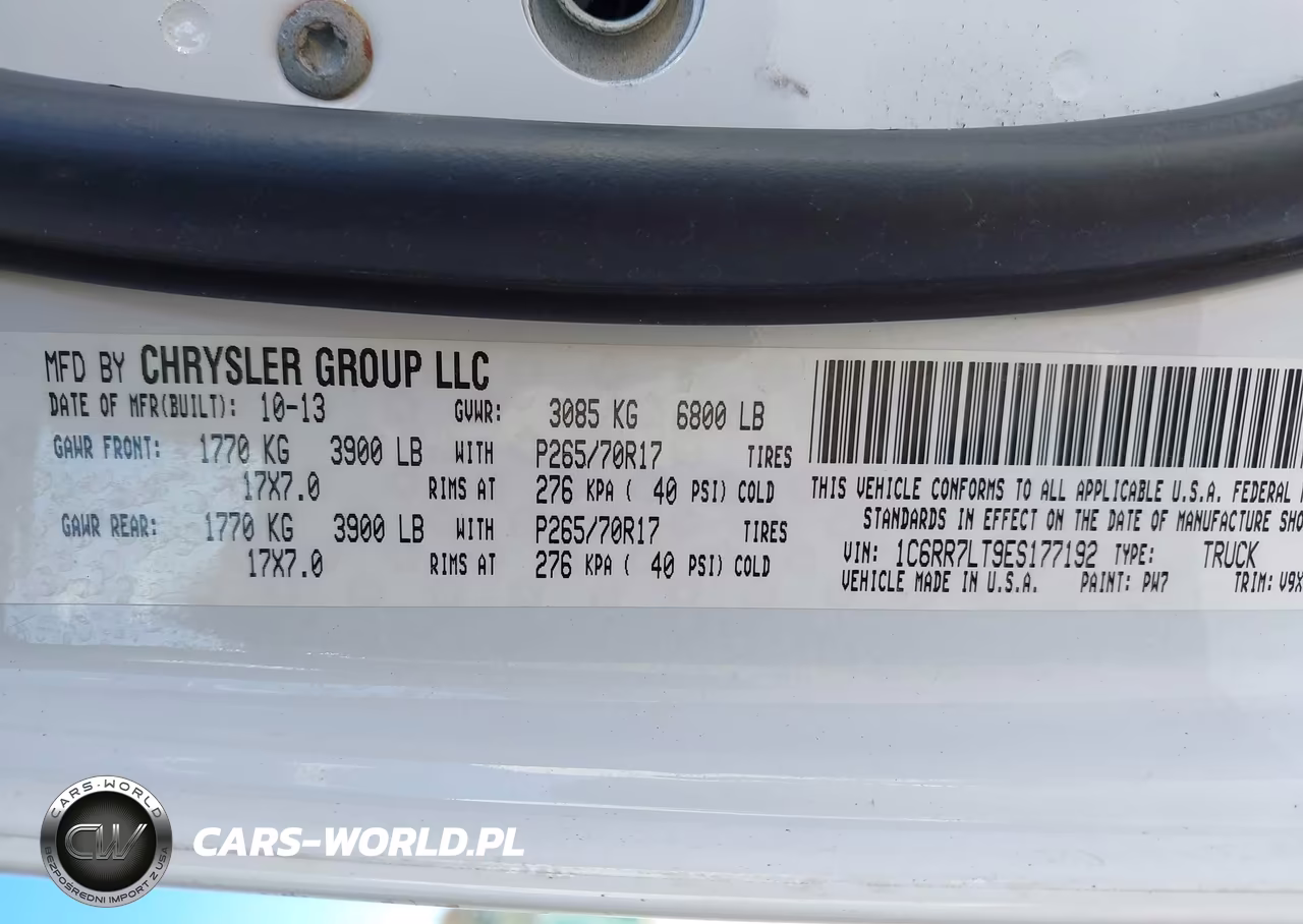 2014 Ram 1500 Slt VIN:1C6RR7LT9ES177192 - 9
