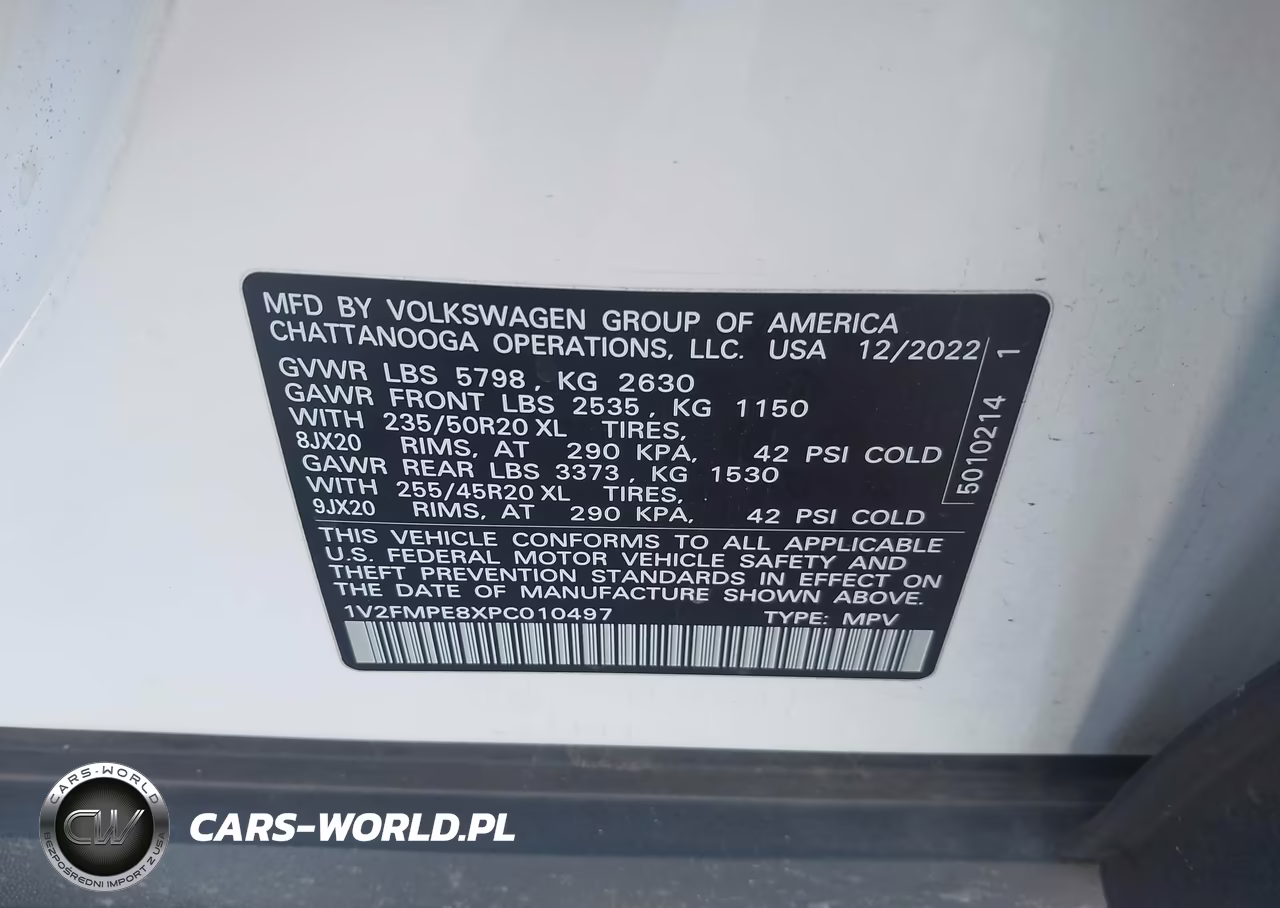 2023 Volkswagen Id.4 Pro S-Pro S Plus VIN:1V2FMPE8XPC010497 - 9