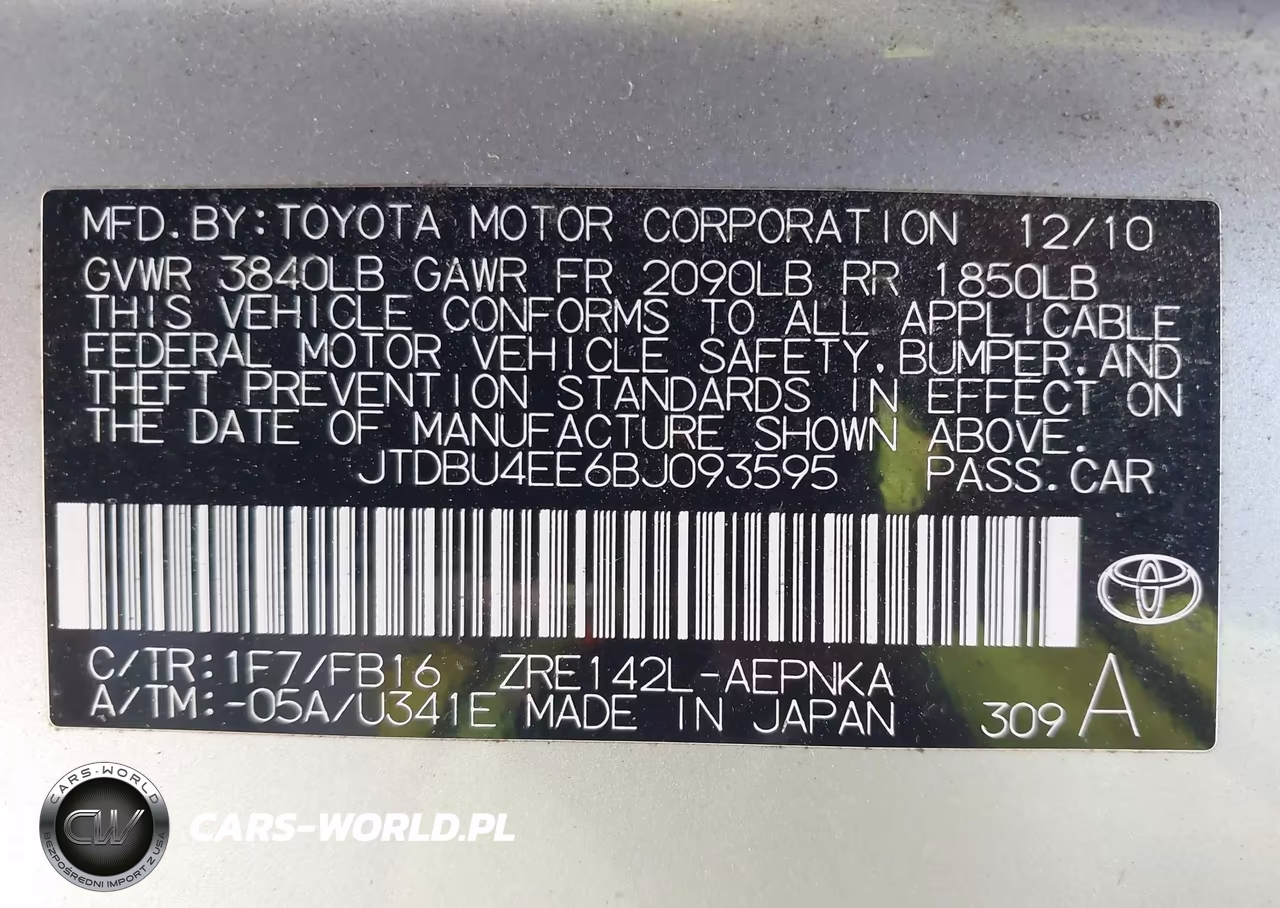 2011 Toyota Corolla Le VIN:JTDBU4EE6BJ093595 - 9