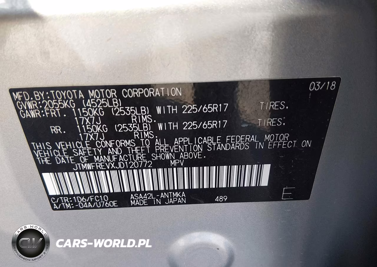 2018 Toyota Rav4 Xle VIN:JTMWFREVXJD120772 - 9