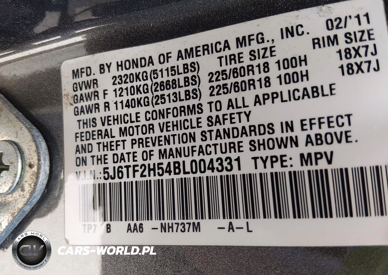 2011 Honda Accord Crosstour Exl VIN:5J6TF2H54BL004331 - 9