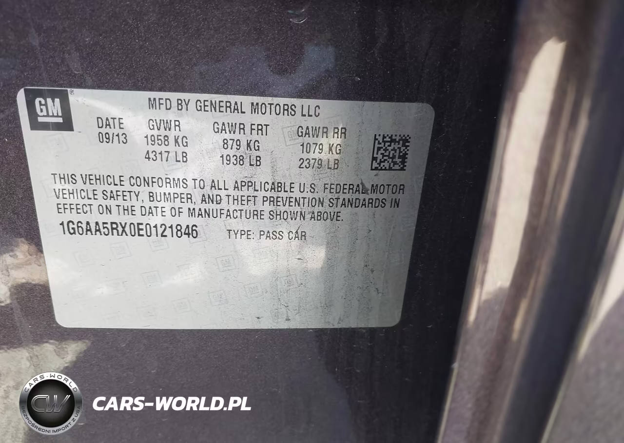 2014 Cadillac Ats Standard VIN:1G6AA5RX0E0121846 - 9