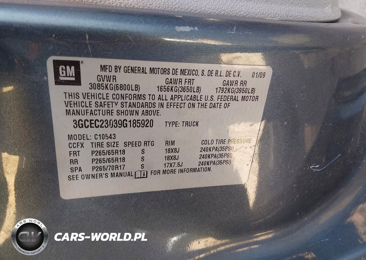 2009 Chevrolet Silverado 1500 Lt VIN:3GCEC23039G185920 - 9