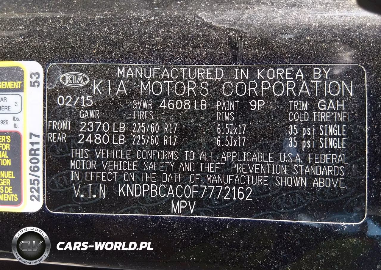 2015 Kia Sportage Lx VIN:KNDPBCAC0F7772162 - 9