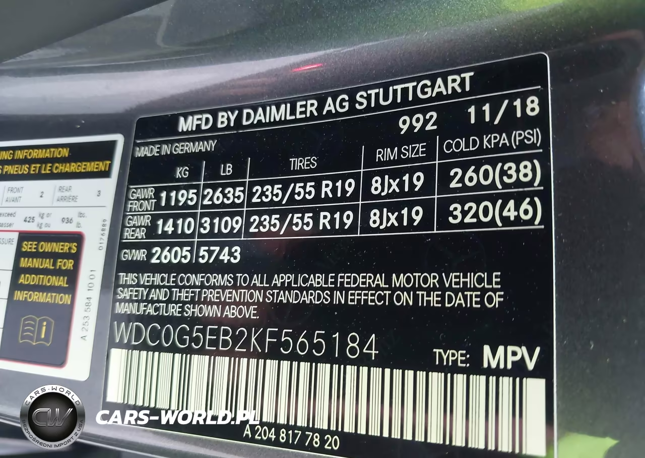2019 Mercedes-Benz Glc 350E 4Matic VIN:WDC0G5EB2KF565184 - 9