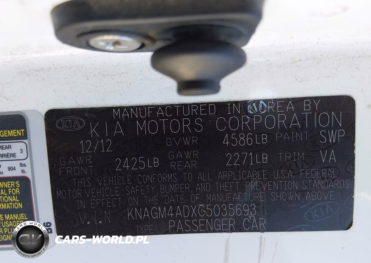 2012 Kia Optima Hybrid Ex VIN:KNAGM4ADXC5035693 - 9