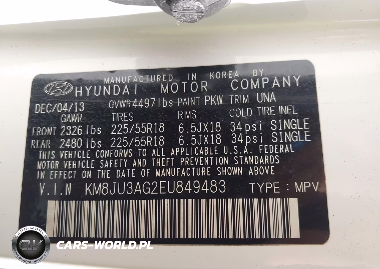 2014 Hyundai Tucson Limited VIN:KM8JU3AG2EU849483 - 9