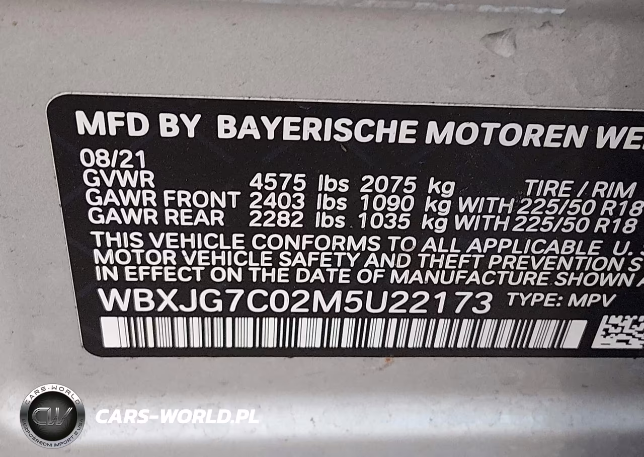 2021 BMW X1 Sdrive28I VIN:WBXJG7C02M5U22173 - 9